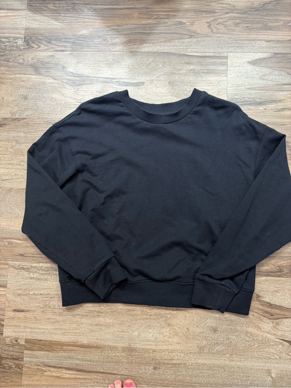 Women's Black Crewneck Sweater - Classic Everyday Pullover